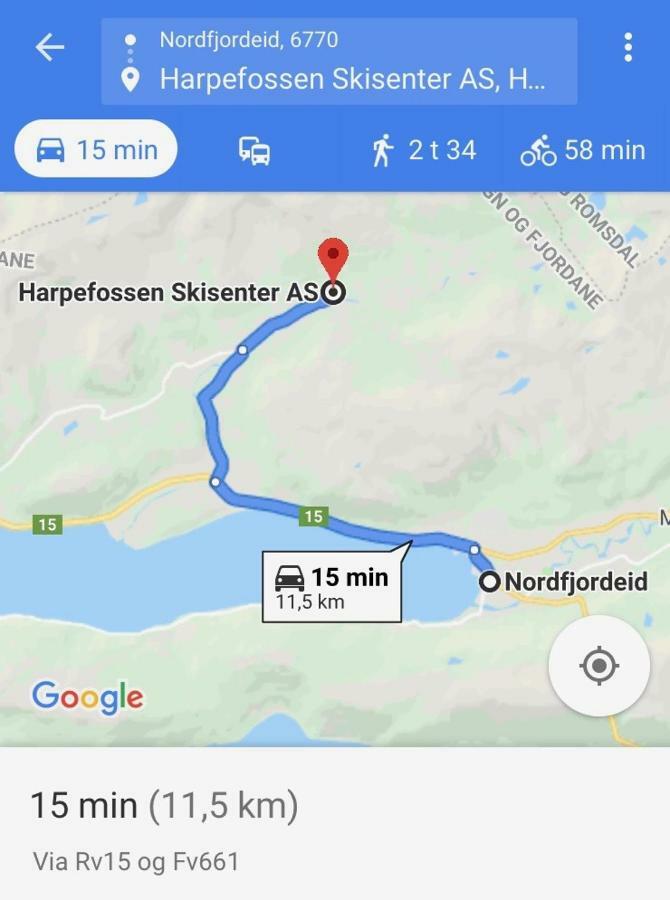 Harpefossen Skisenter Og Hyttegrend Nordfjordeid Buitenkant foto
